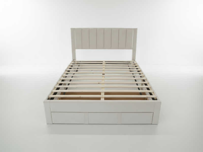 Manolo Bed Frame With Drawer - Queen
