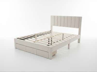 Manolo Bed Frame With Drawer - Queen