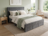 Heloise Bed Frame With Drawer - Double