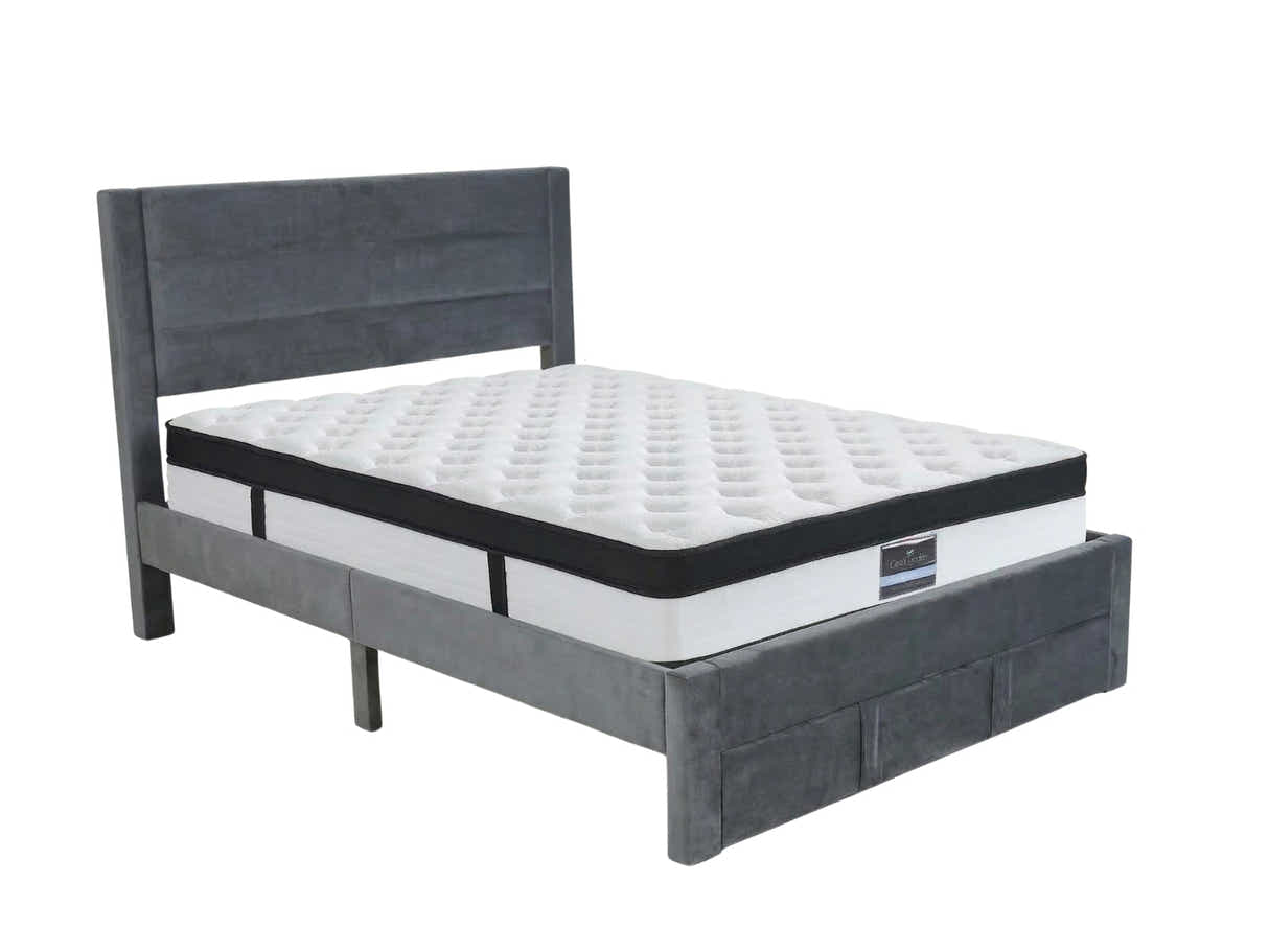 Heloise Bed Frame With Drawer & G31 Mattress - Double