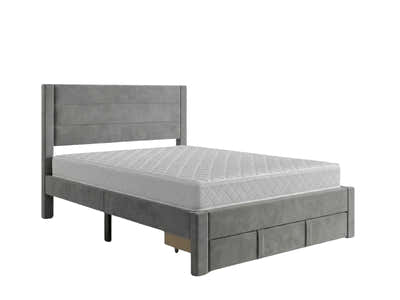 Heloise Bed Frame With Drawer & Bon15 Mattress - Double