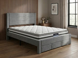 Heloise Bed Frame With Drawer & Bon21 Mattress - Double