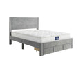 Heloise Bed Frame With Drawer & PIL20 Mattress with Pillows - Double