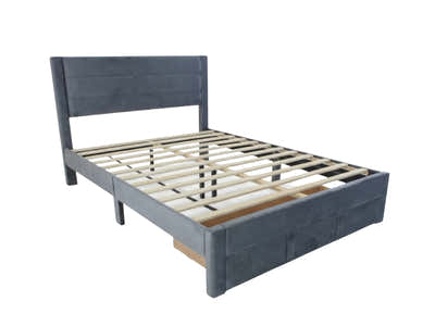 Heloise Bed Frame With Drawer - Queen