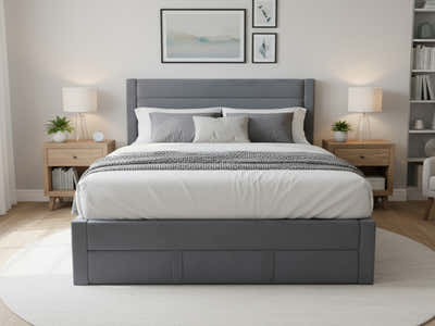 DS Heloise Bed Frame With Drawer - Queen