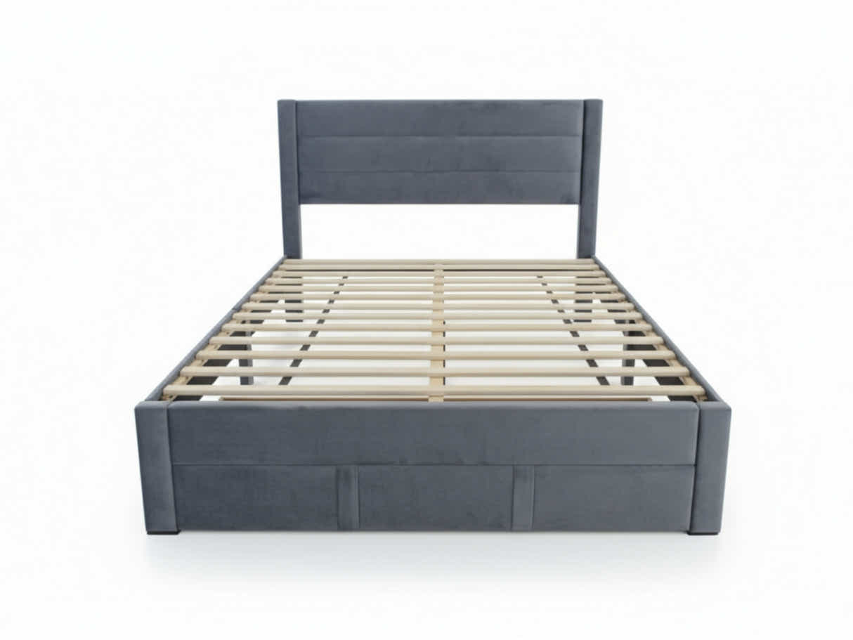 DS Heloise Bed Frame With Drawer - Queen
