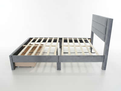 Heloise Bed Frame With Drawer - Queen
