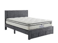 Heloise Bed Frame With Drawer & Boucle22 Mattress - Queen