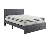 Heloise Bed Frame With Drawer & Boucle22 Mattress - Queen