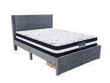 Heloise Bed Frame With Drawer & L30 Mattress - Queen