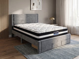 Heloise Bed Frame With Drawer & L30 Mattress - Queen