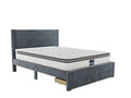 Heloise Bed Frame With Drawer & GEL30 Mattress - Queen
