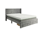 Heloise Bed Frame With Drawer & 3 Way Mattress - Queen
