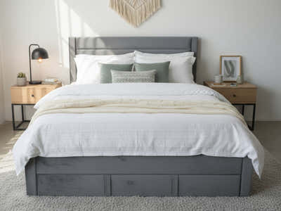 Heloise Bed Frame With Drawer - King