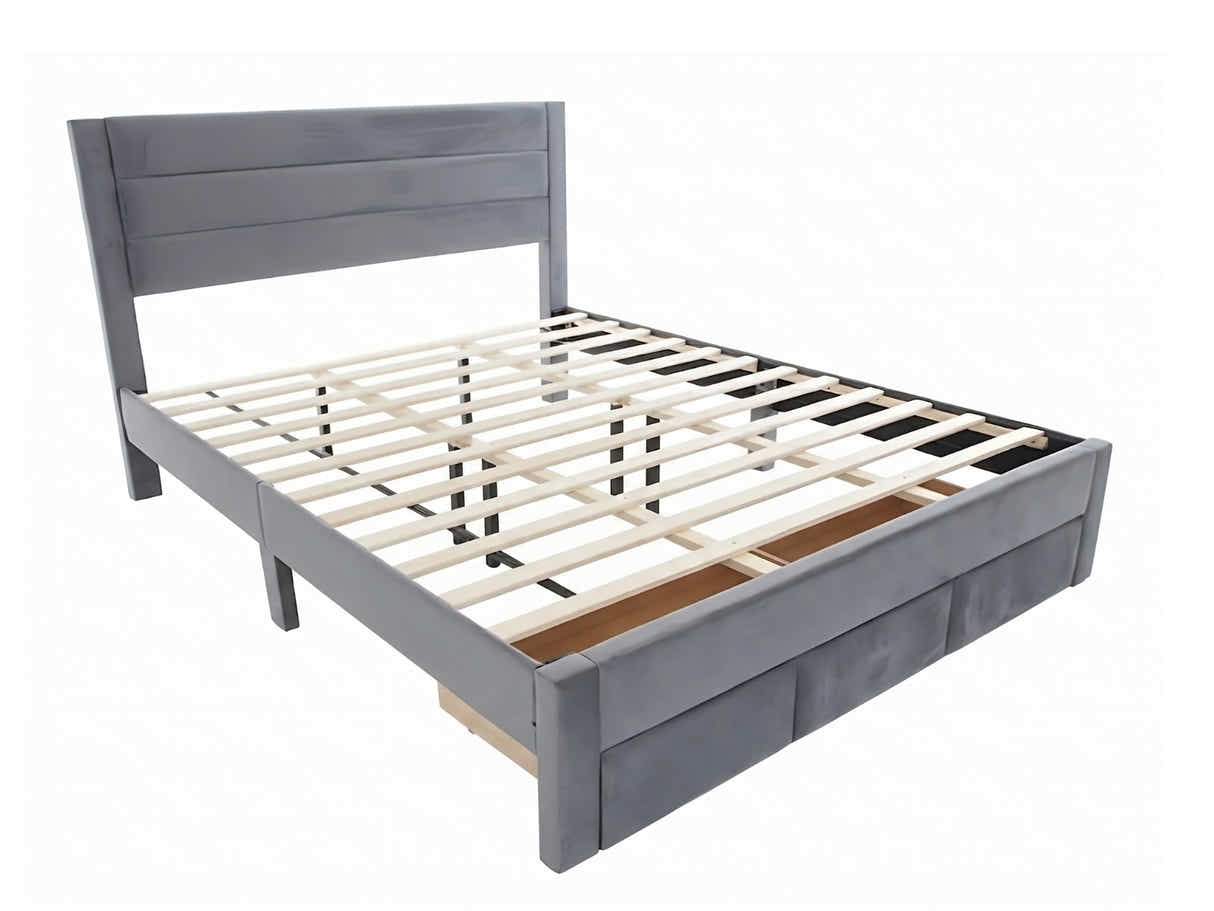 Heloise Bed Frame With Drawer - King