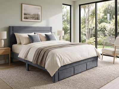 Heloise Bed Frame With Drawer - King