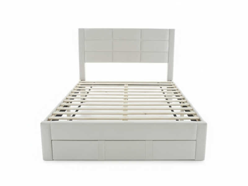 Hernan Bed Frame with Drawer - Double