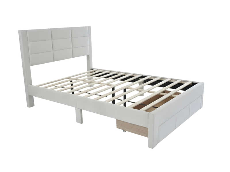 Hernan Bed Frame with Drawer - Double
