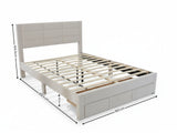 Hernan Bed Frame with Drawer - Queen