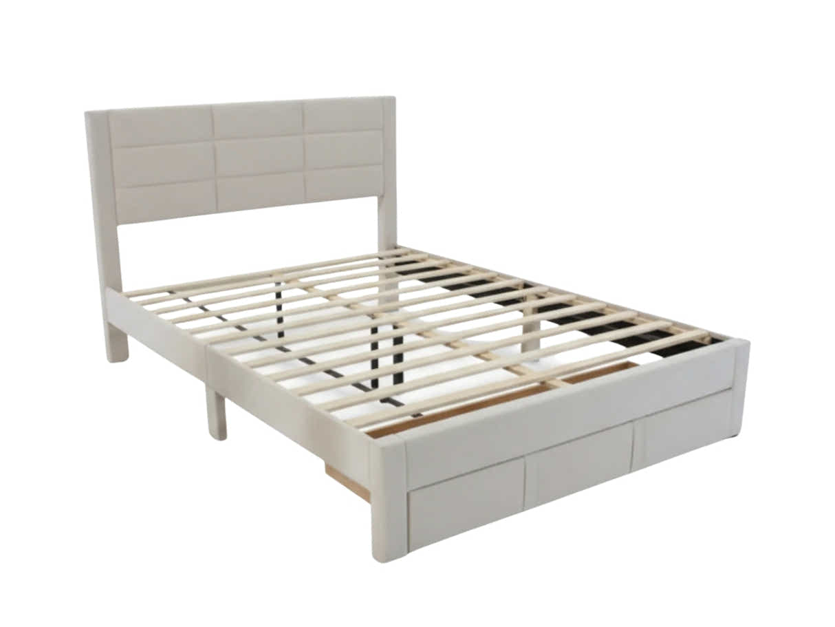 Hernan Bed Frame with Drawer - Queen