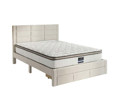 Hernan Bed Frame with Drawer & GEL30 Mattress - Queen