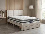 Hernan Bed Frame with Drawer & Bon21 Mattress - Queen