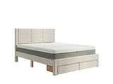 Hernan Bed Frame with Drawer & 3 Way Mattress - Queen