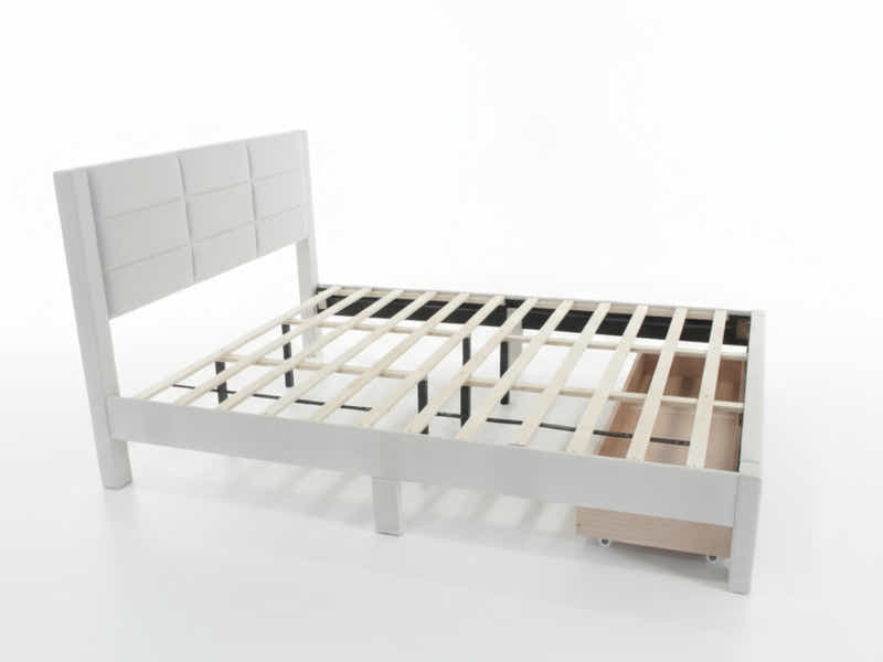 Hernan Bed Frame with Drawer - King
