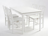 Ajax 5-Piece Dining Set - White