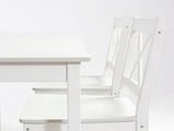 Ajax 5-Piece Dining Set - White