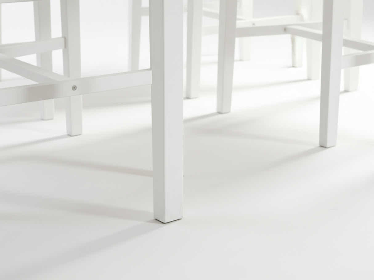 Ajax 5-Piece Dining Set - White