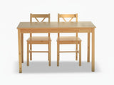 Ajax 5-Piece Dining Set - Natural Wood