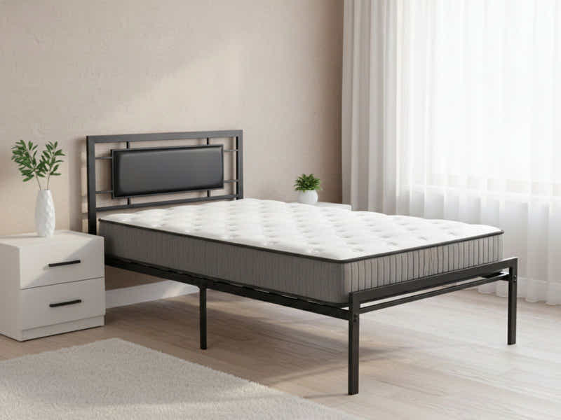 Dakota Metal Bed Frame & FIRM23 Mattress - Single (Combo)