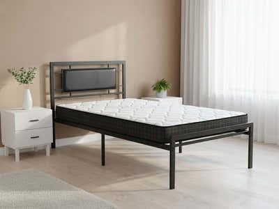 Dakota Metal Bed Frame & Xclusive Pocket Spring Mattress X20 Single (Combo)