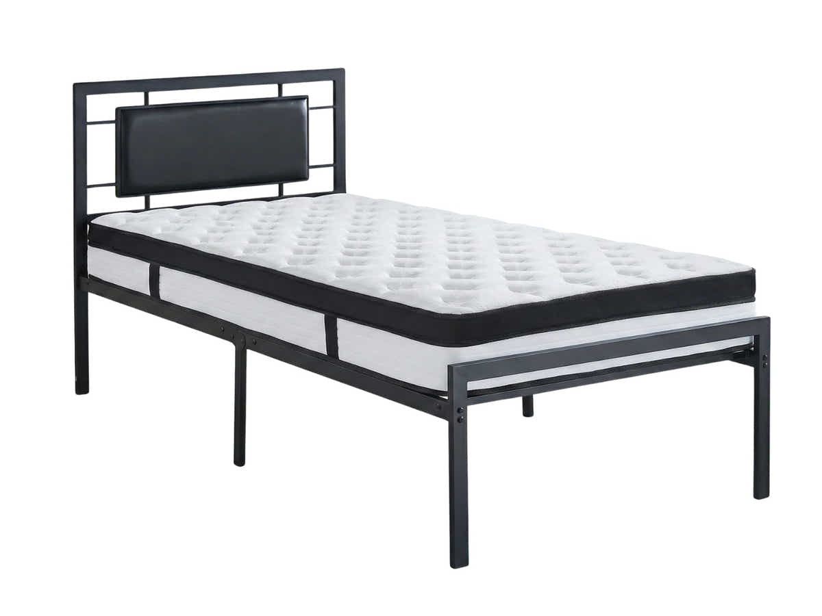 Dakota Metal Bed Frame & Euro Top Mattress G31 - Single