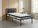 Dakota Metal Bed Frame & Euro Top Mattress G31 - Single