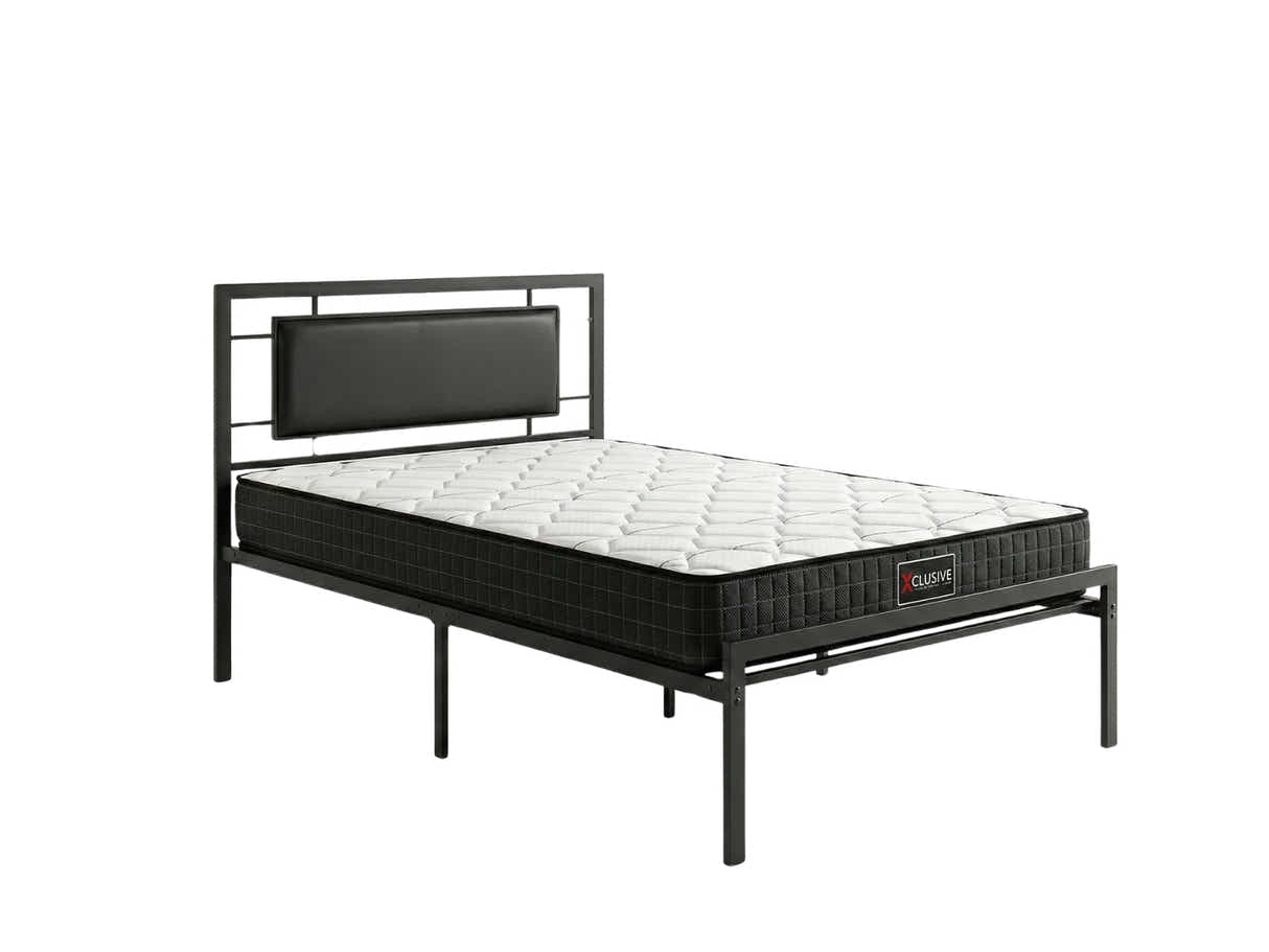 Dakota Metal Bed Frame & Xclusive Pocket Spring Mattress X20 Single