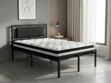 Dakota Metal Bed Frame & L30 Mattress - King Single