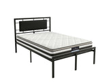 Dakota Metal Bed Frame & Bon21 Mattress - King Single