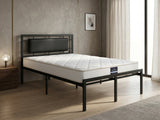 Dakota Metal Bed Frame & PIL20 Mattress with Pillow - King Single
