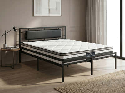 Dakota Metal Bed Frame & Bon21 Mattress - Double