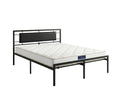 Dakota Metal Bed Frame & PIL20 Mattress with Pillows - Double
