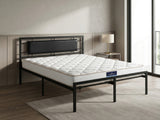 Dakota Metal Bed Frame & PIL20 Mattress with Pillows - Double