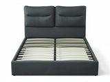 Greta PU Bed Frame Dark Grey - Queen