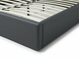 Greta PU Bed Frame Dark Grey - Queen
