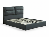 Greta PU Bed Frame Dark Grey - Queen