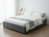 Keetsa Velvet Bed Frame Dark Grey - Queen