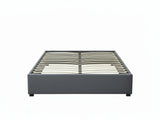 Keetsa Velvet Bed Frame Dark Grey - Queen