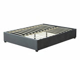Keetsa Velvet Bed Frame Dark Grey - Queen