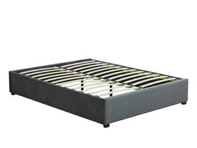 Keetsa Velvet Bed Frame Dark Grey - Queen